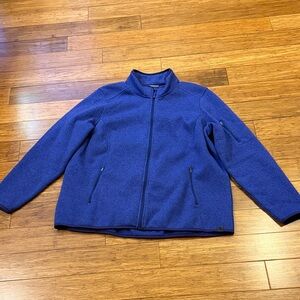 L.L. Bean Blue Sweater Fleece zip up women’s 2x